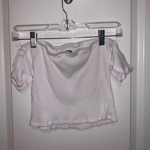 Off shoulder crop top